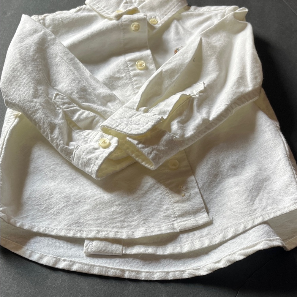 Ralph Lauren Purple Label White Kids Button Down Shirt